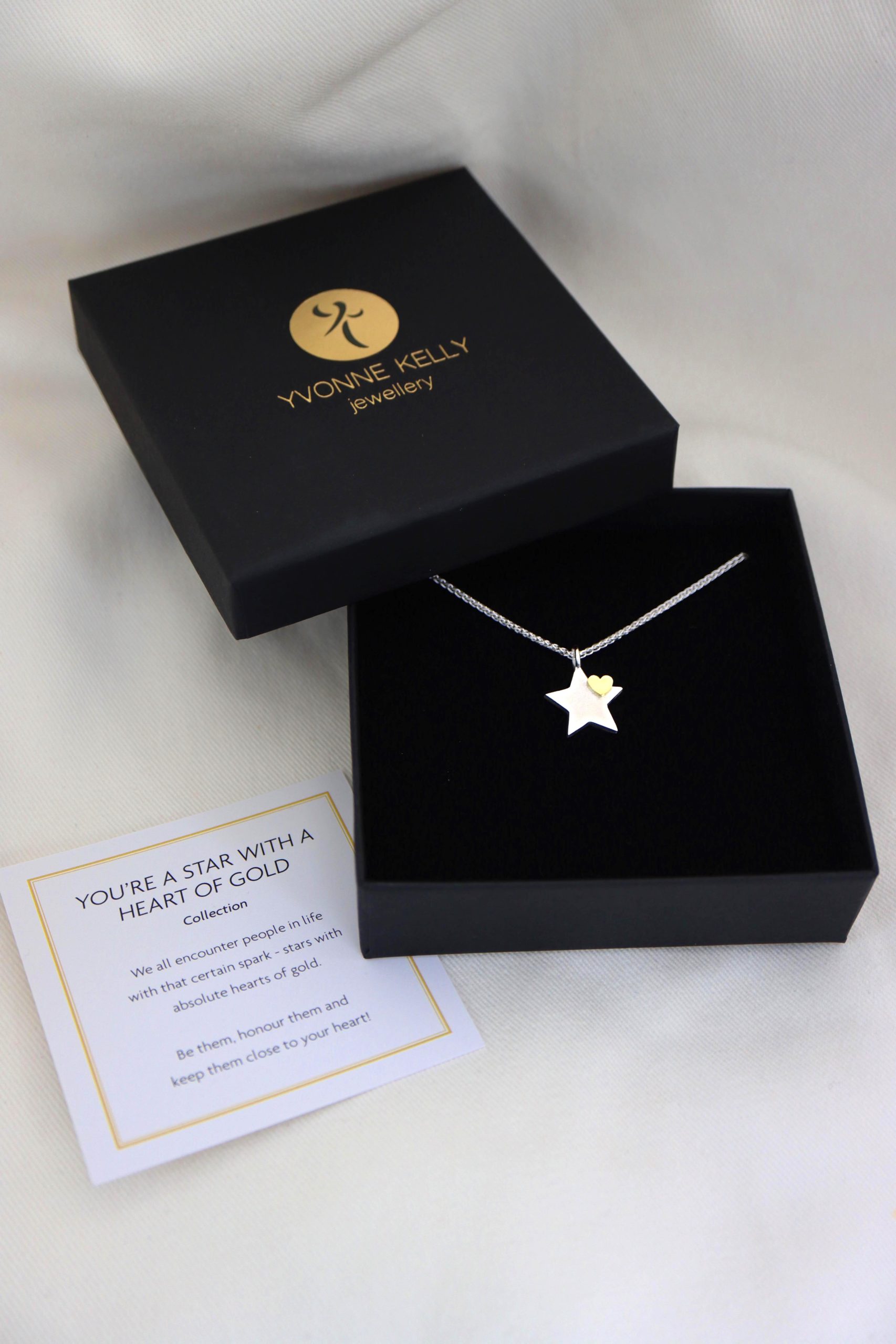 You're A Star With A Heart of Gold Pendant | Yvonne Kelly Irish Jewellery