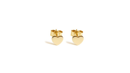 Golden Heart Studs