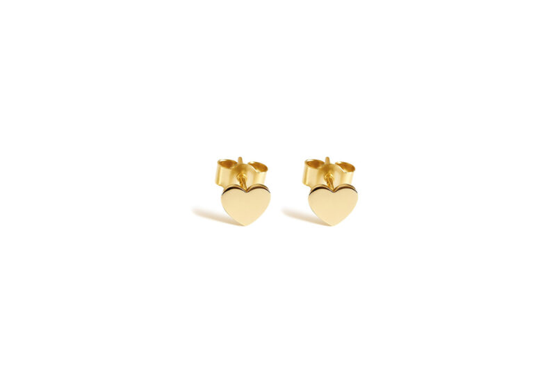 Golden Heart Studs