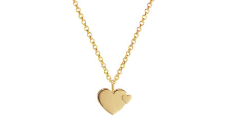 Little Piece of My Heart Pendant Solid Gold