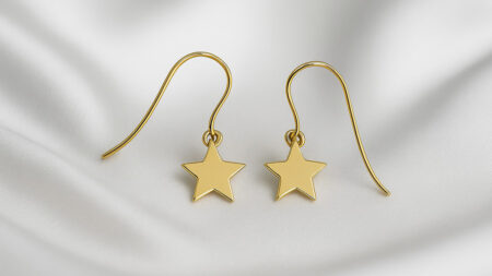 My Precious Star Drop Earrings Solid Gold - Image 3