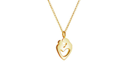 Mother and Child Pendant Solid 9carat Gold