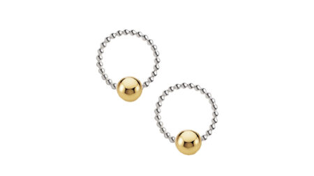 Beads of Gratitude Medium Studs with Gold Fill Ball