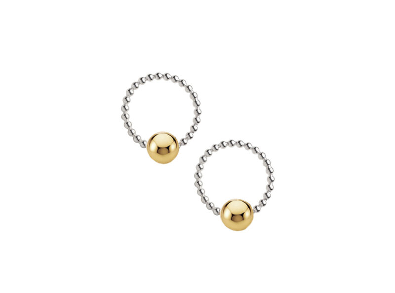 Beads of Gratitude Medium Studs with Gold Fill Ball
