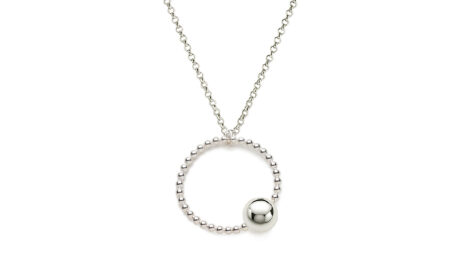 Beads of Gratitude Pendant With Silver Ball