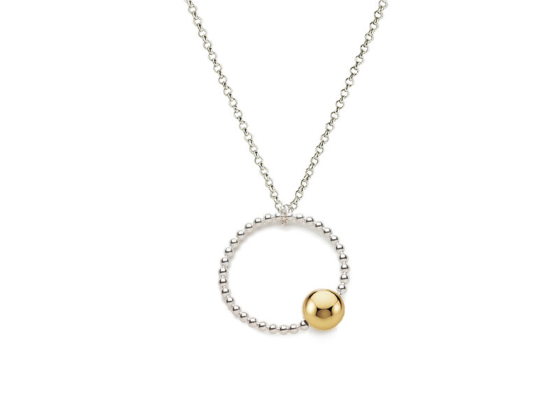 Beads of Gratitude Pendant With Gold Fill Ball