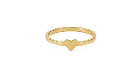 Little Piece of My Heart Ring Solid Gold