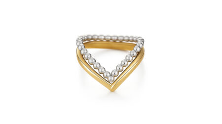 Victory Rings Stacking Set Solid Gold and Silver