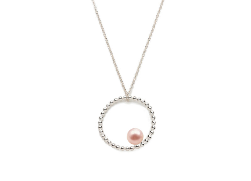 Beads of Gratitude Pendant Pink Freshwater Pearl