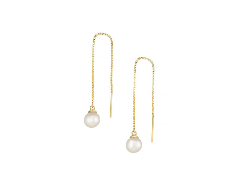Pearls of Wisdom 9ct Gold Threader Earrings