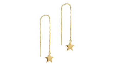 My Precious Star Earring Threaders Solid Gold