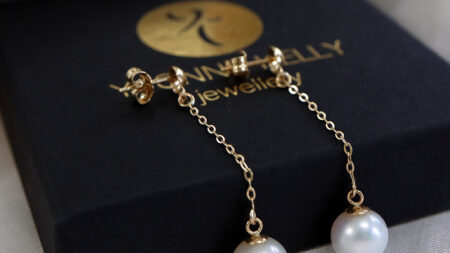 Pearls of Wisdom 9ct Stud Drop Earrings - Image 2