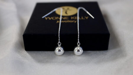 Roll With It Silver Threader Earrings - Image 2