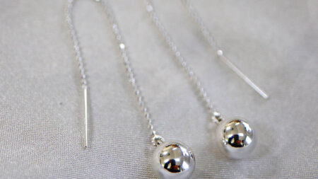 Roll With It Silver Threader Earrings - Image 4