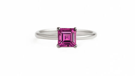 Pink Princess Silver and Pink Topaz Ring